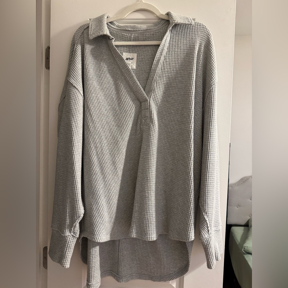 Aerie waffle knit oversized tunic
